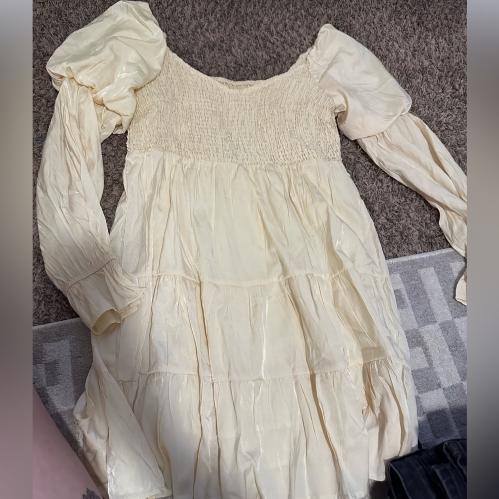 Princess Polly layered and textured mini dress